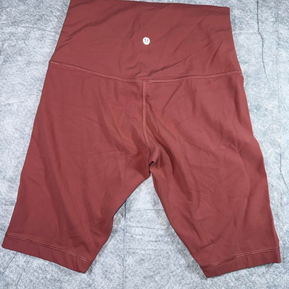 Lululemon Align Rust Bike Shorts